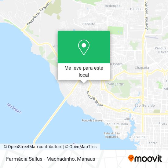 Farmácia Sallus - Machadinho mapa