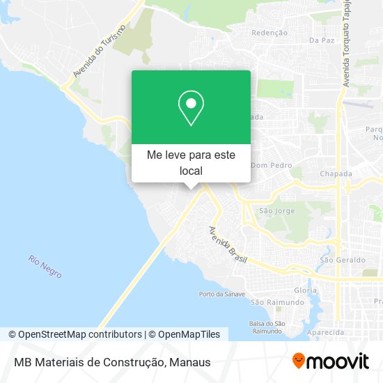 MB Materiais de Construção mapa