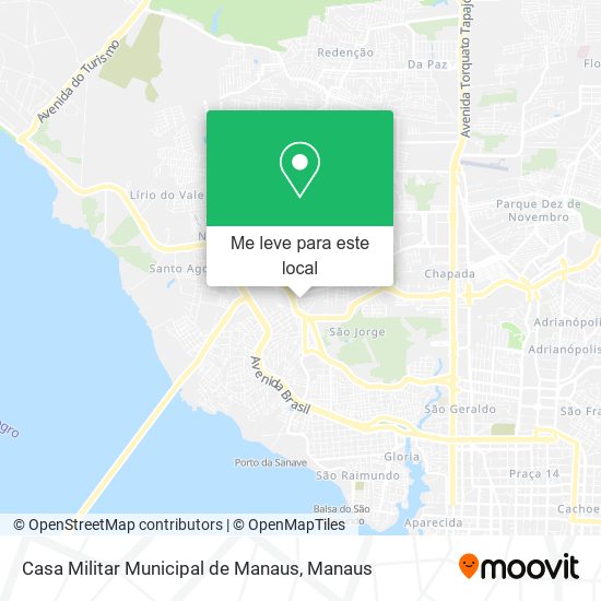 Casa Militar Municipal de Manaus mapa