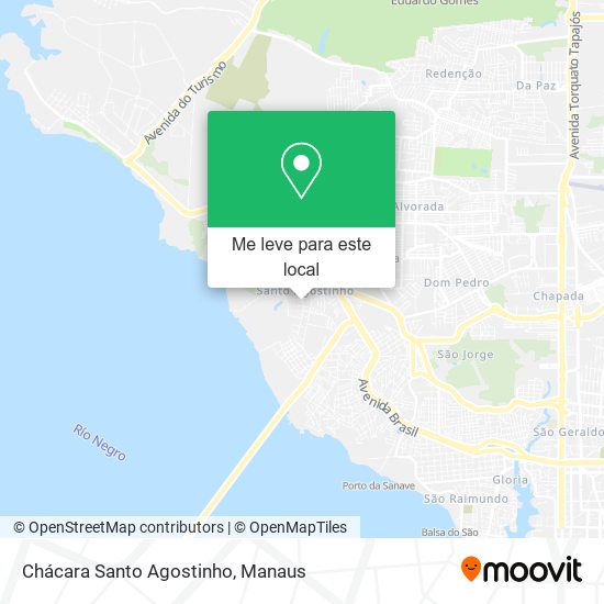 Chácara Santo Agostinho mapa