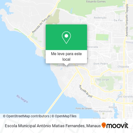 Escola Municipal Antônio Matias Fernandes mapa