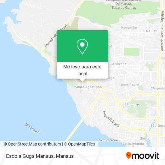 Escola Guga Manaus mapa