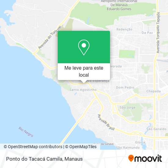 Ponto do Tacacá Camila mapa