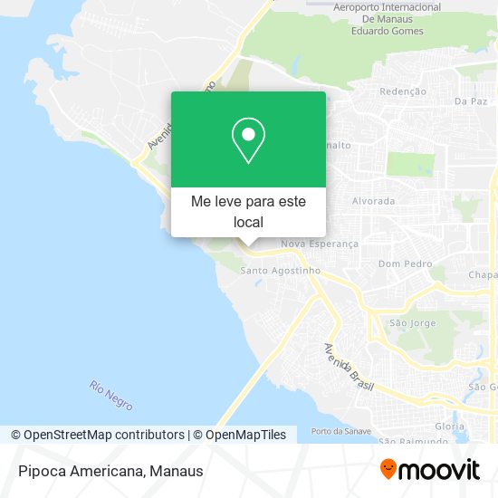 Pipoca Americana mapa
