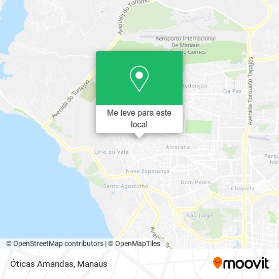Óticas Amandas mapa
