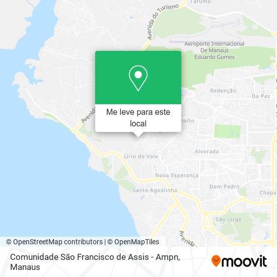 Comunidade São Francisco de Assis - Ampn mapa