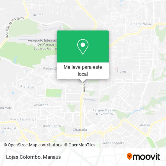 Lojas Colombo mapa