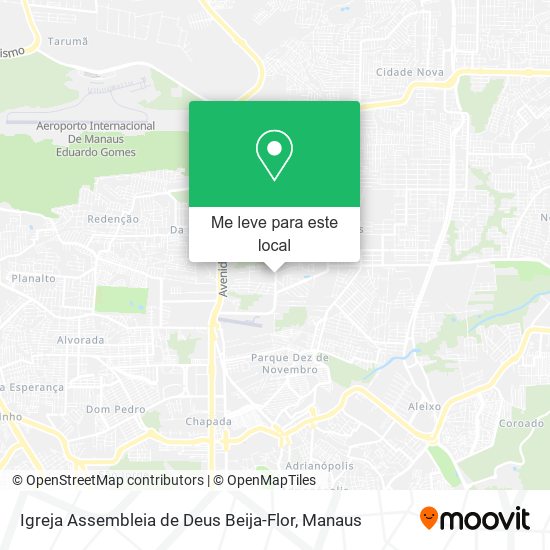 Igreja Assembleia de Deus Beija-Flor mapa