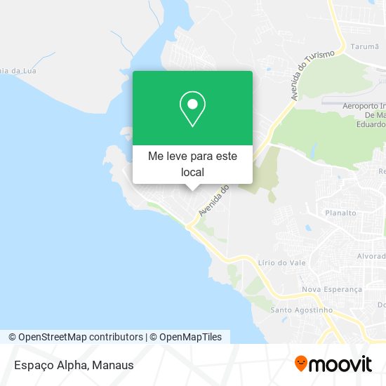 Espaço Alpha mapa