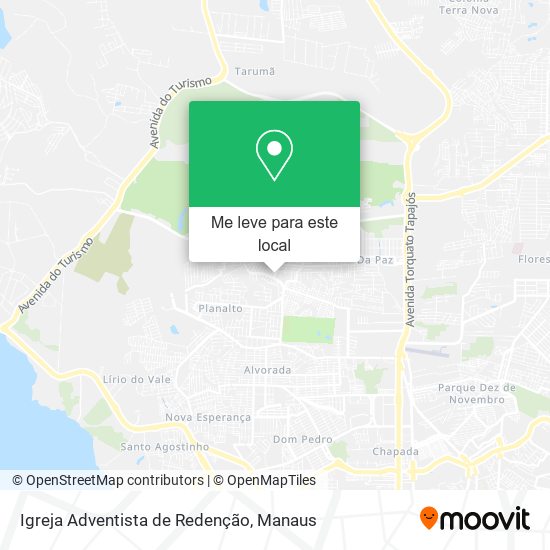 Igreja Adventista de Redenção mapa