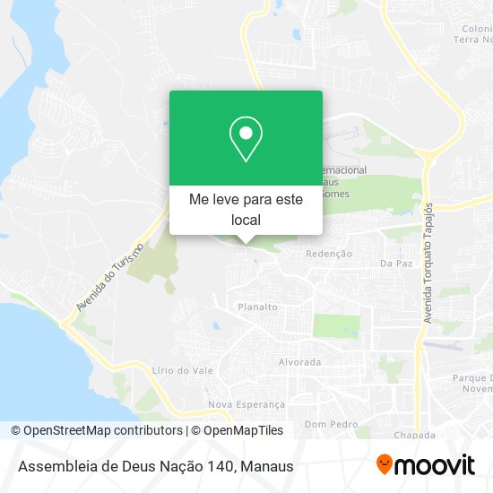 Assembleia de Deus Nação 140 mapa