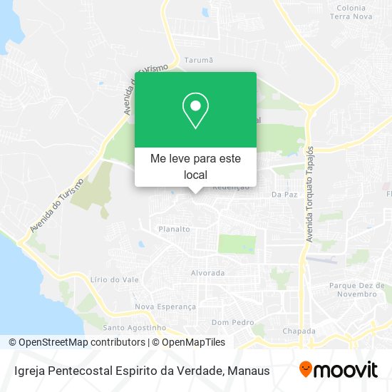 Igreja Pentecostal Espirito da Verdade mapa