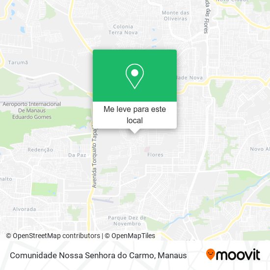 Comunidade Nossa Senhora do Carmo mapa