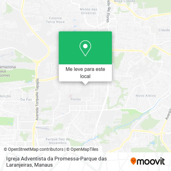 Igreja Adventista da Promessa-Parque das Laranjeiras mapa