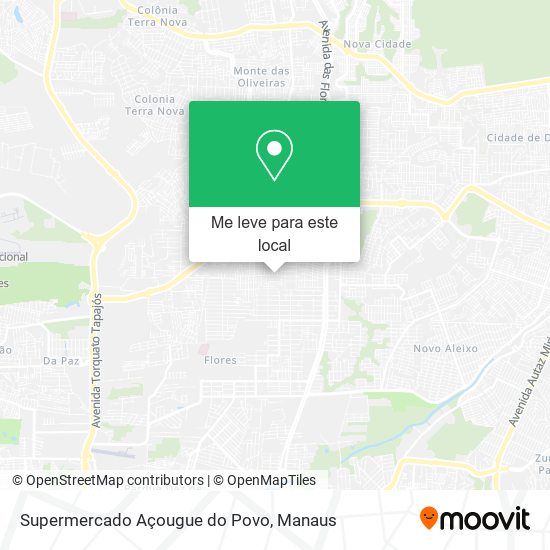 Supermercado Açougue do Povo mapa