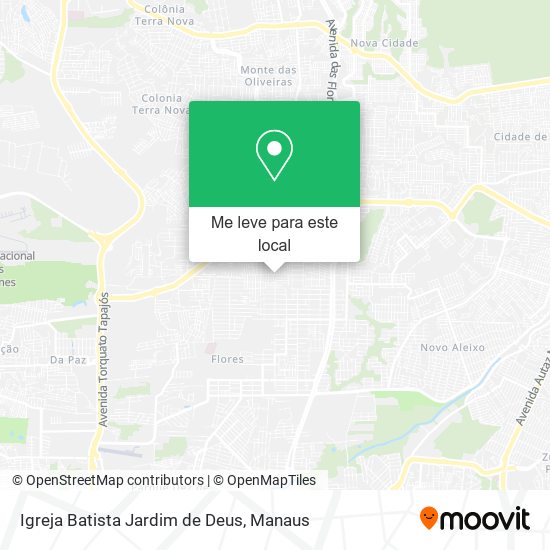 Igreja Batista Jardim de Deus mapa