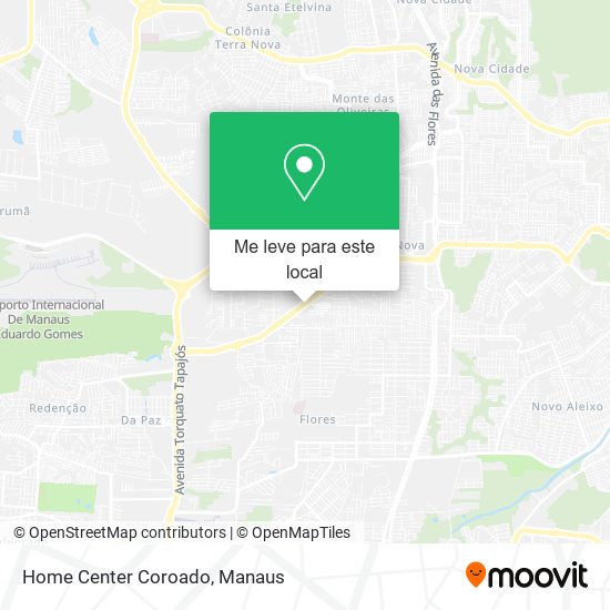 Home Center Coroado mapa