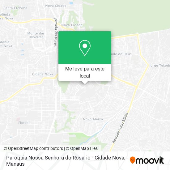 Paróquia Nossa Senhora do Rosário - Cidade Nova mapa