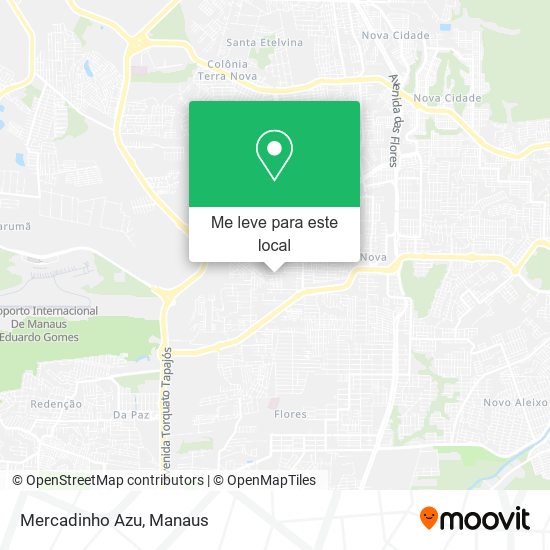 Mercadinho Azu mapa