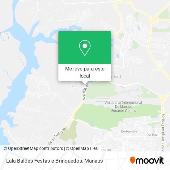 Lala Balões Festas e Brinquedos mapa