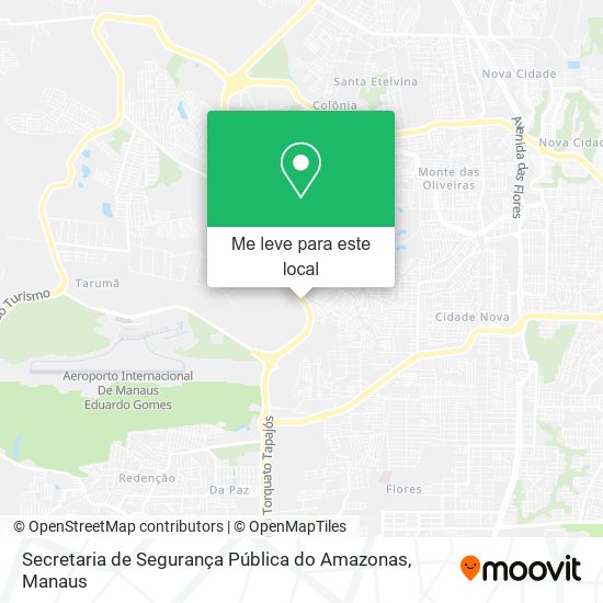 Secretaria de Segurança Pública do Amazonas mapa