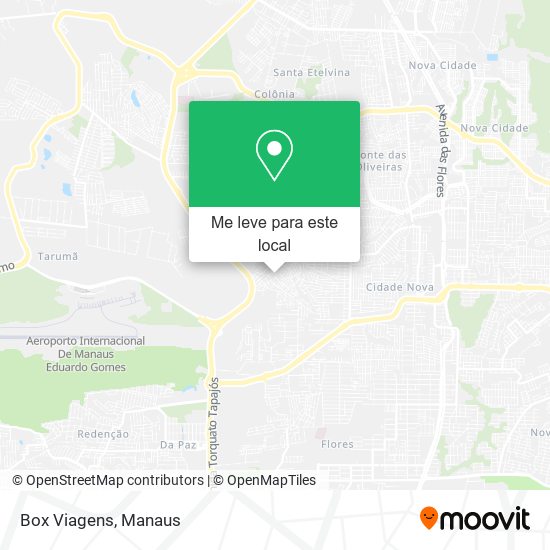 Box Viagens mapa