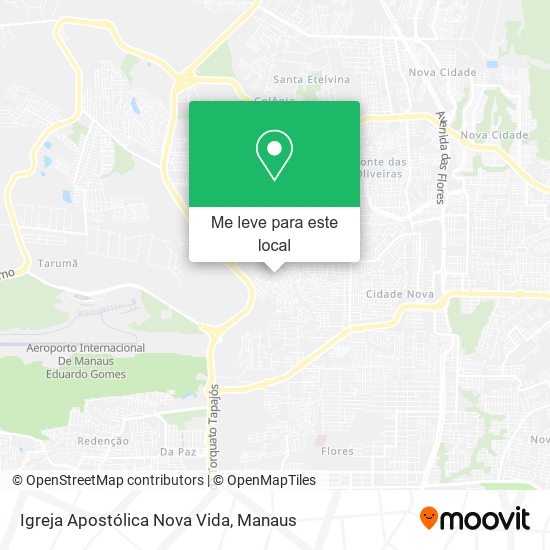 Igreja Apostólica Nova Vida mapa