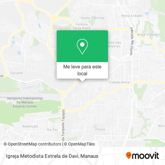 Igreja Metodista Estrela de Davi mapa