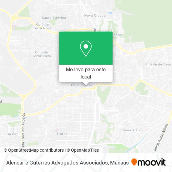Alencar e Guterres Advogados Associados mapa