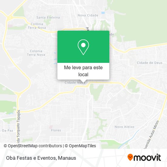 Obà Festas e Eventos mapa