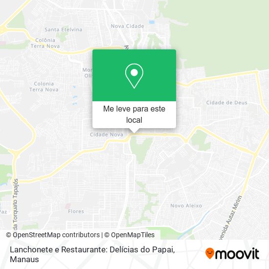 Lanchonete e Restaurante: Delícias do Papai mapa