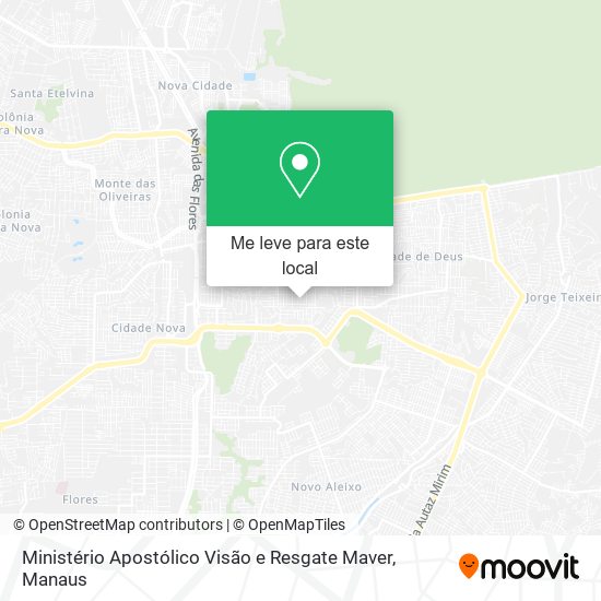 Ministério Apostólico Visão e Resgate Maver mapa