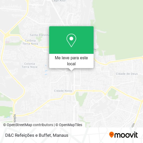 D&C Refeições e Buffet mapa