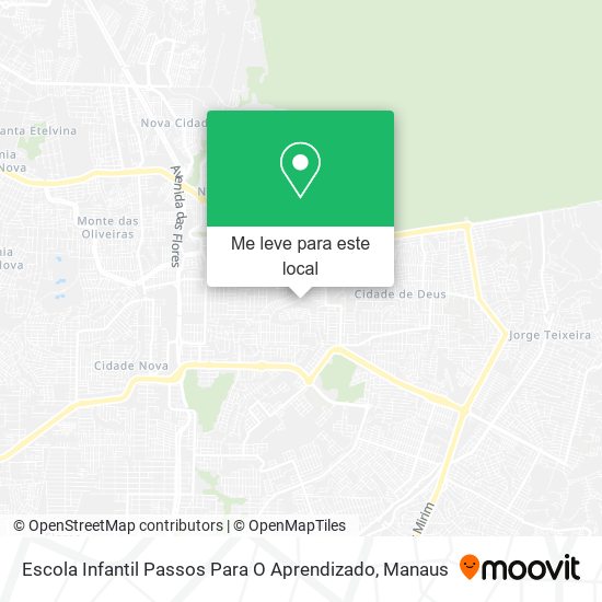 Escola Infantil Passos Para O Aprendizado mapa