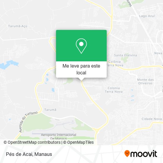Pés de Acai mapa