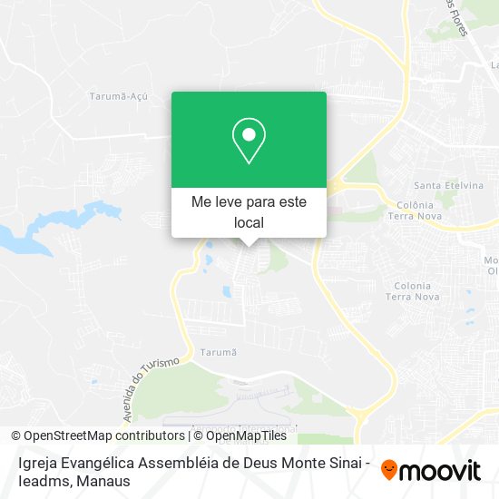 Igreja Evangélica Assembléia de Deus Monte Sinai - Ieadms mapa
