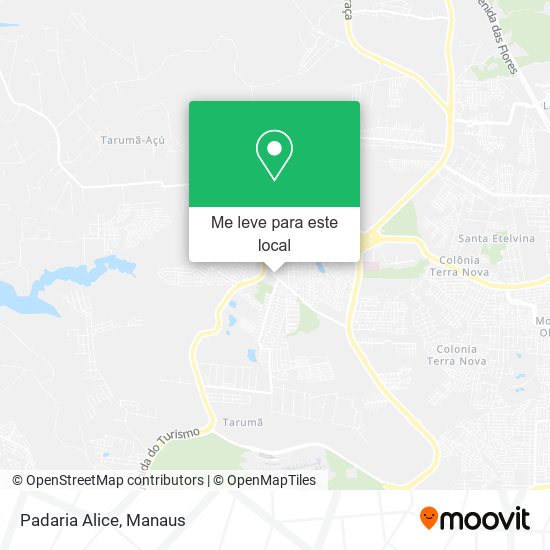 Padaria Alice mapa