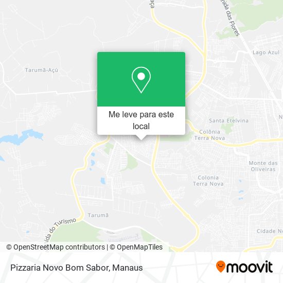 Pizzaria Novo Bom Sabor mapa