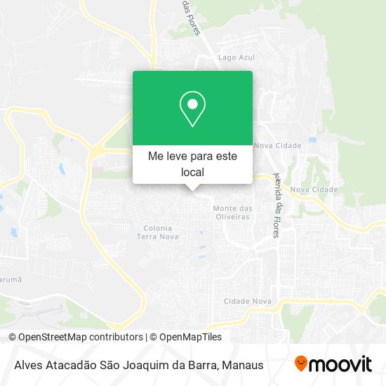 Alves Atacadão São Joaquim da Barra mapa