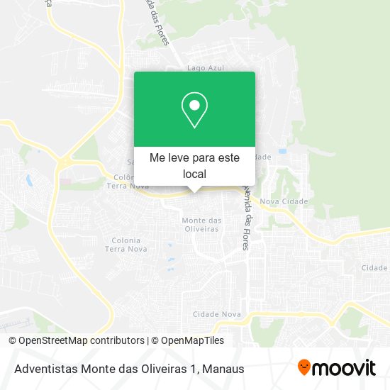 Adventistas Monte das Oliveiras 1 mapa
