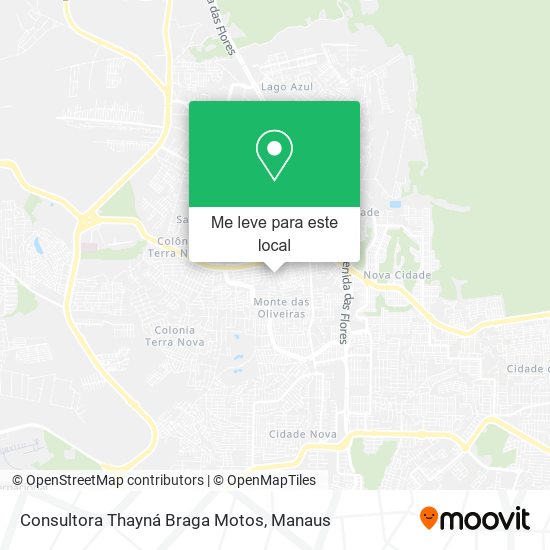 Consultora Thayná Braga Motos mapa