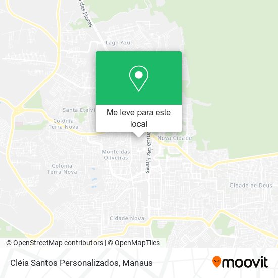 Cléia Santos Personalizados mapa