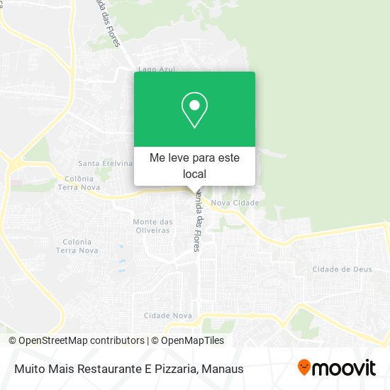 Muito Mais Restaurante E Pizzaria mapa