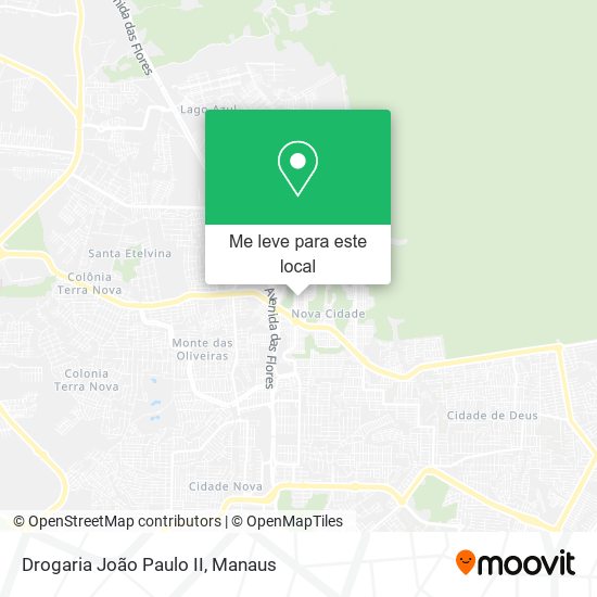 Drogaria João Paulo II mapa