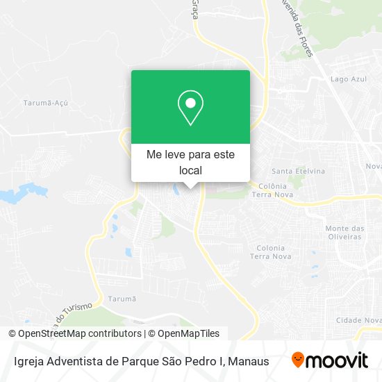 Igreja Adventista de Parque São Pedro I mapa