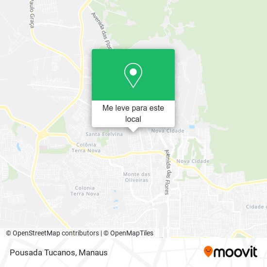 Pousada Tucanos mapa