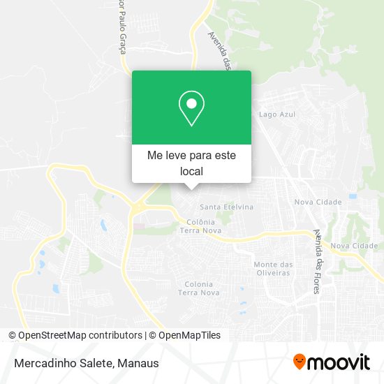 Mercadinho Salete mapa