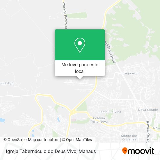 Igreja Tabernáculo do Deus Vivo mapa
