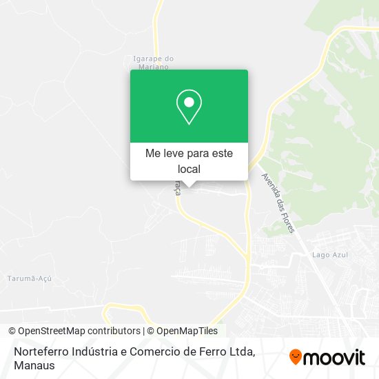 Norteferro Indústria e Comercio de Ferro Ltda mapa