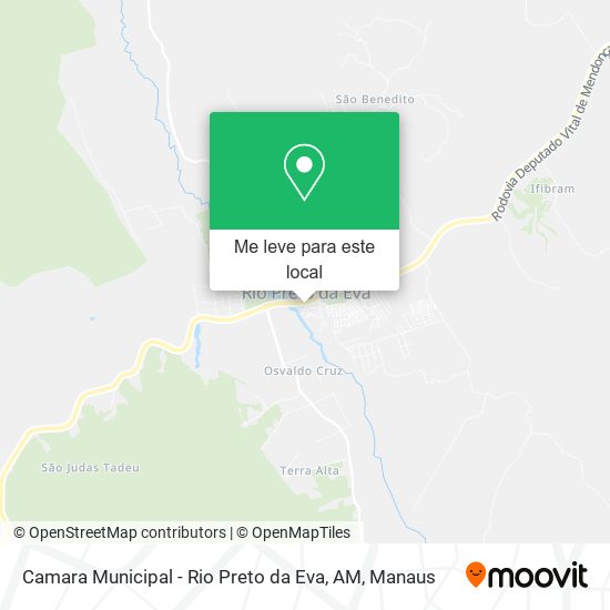 Camara Municipal - Rio Preto da Eva, AM mapa
